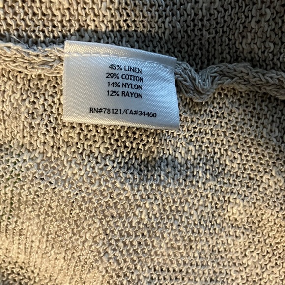 Eileen Fisher Linen Blend Open Cardigan - Picture 7 of 8